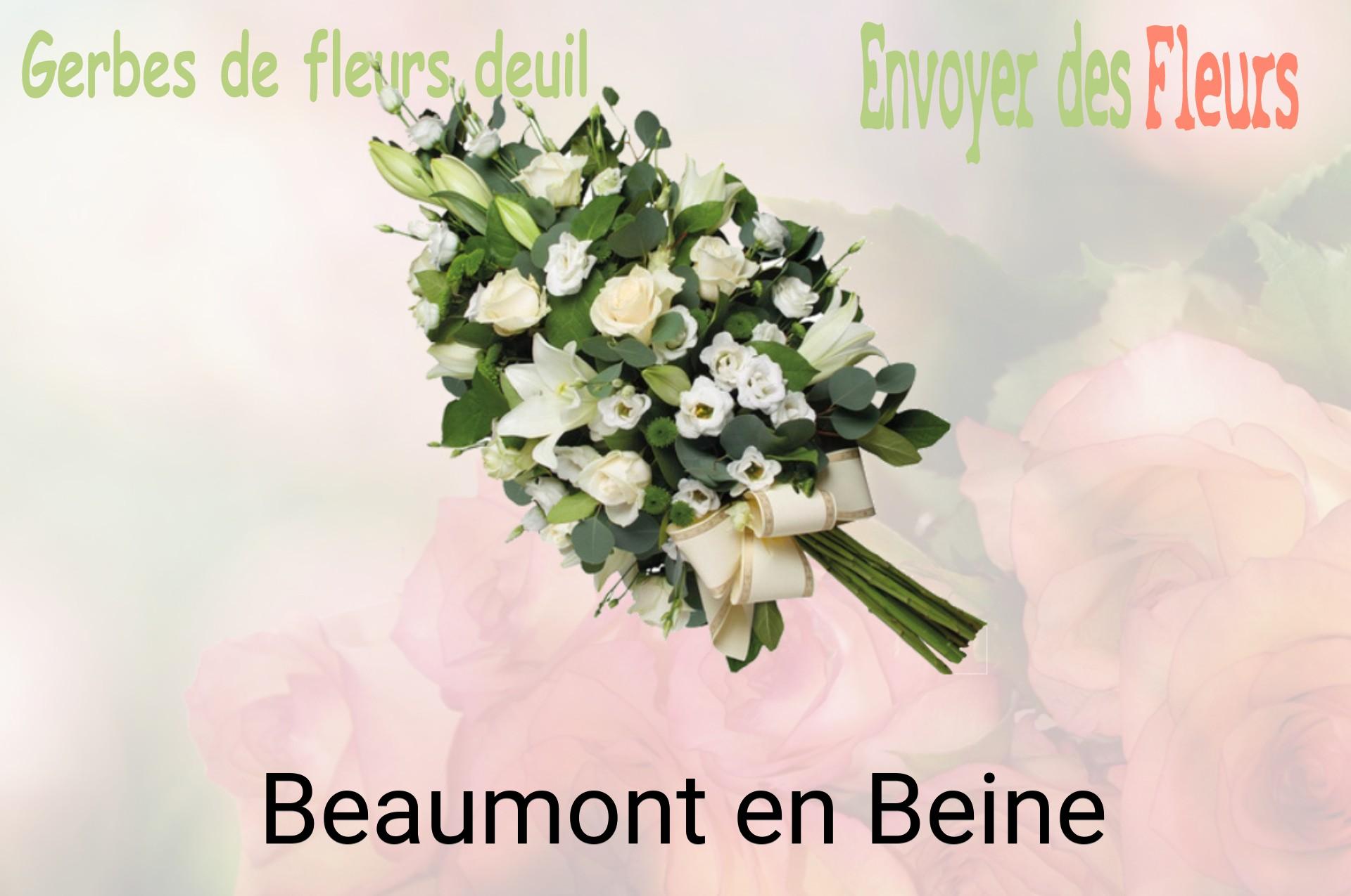 Gerbe de fleurs de deuil livrée à Beaumont-en-Beine